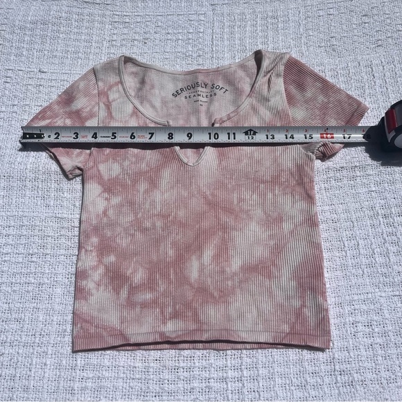 Seamless aeropostale pink v neck crop top - Picture 5 of 7